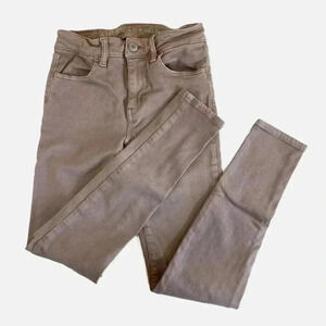 AE American Eagle Mauve Pink Skinny Hi-Rise Jegging Pants Size 0 Regular Jeans